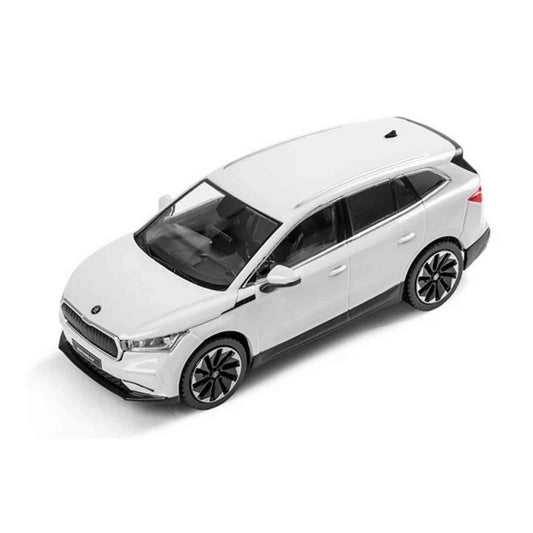 Skoda Moon White Enyaq iV Toy Car Model