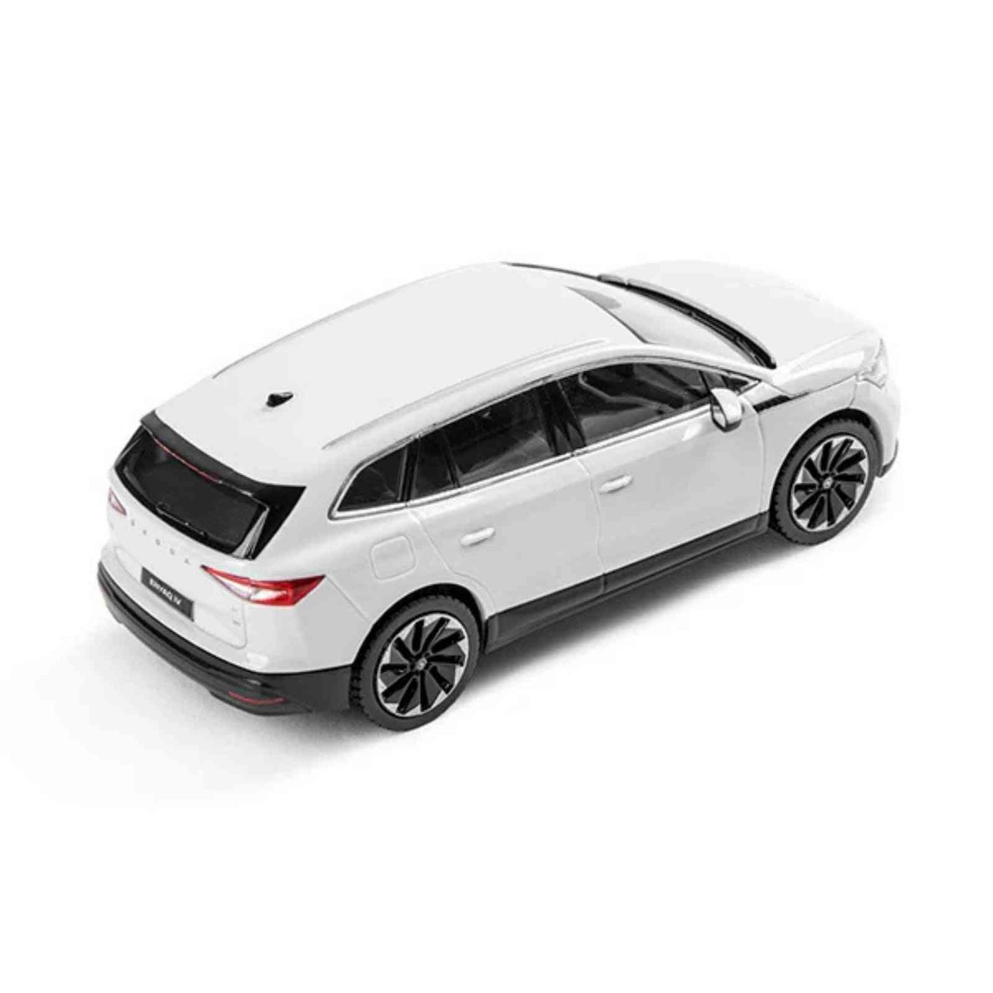 Skoda Moon White Enyaq iV Toy Car Model