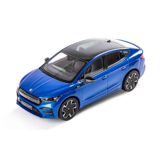 Skoda Race Blue Enyaq Coupe Toy Car Model