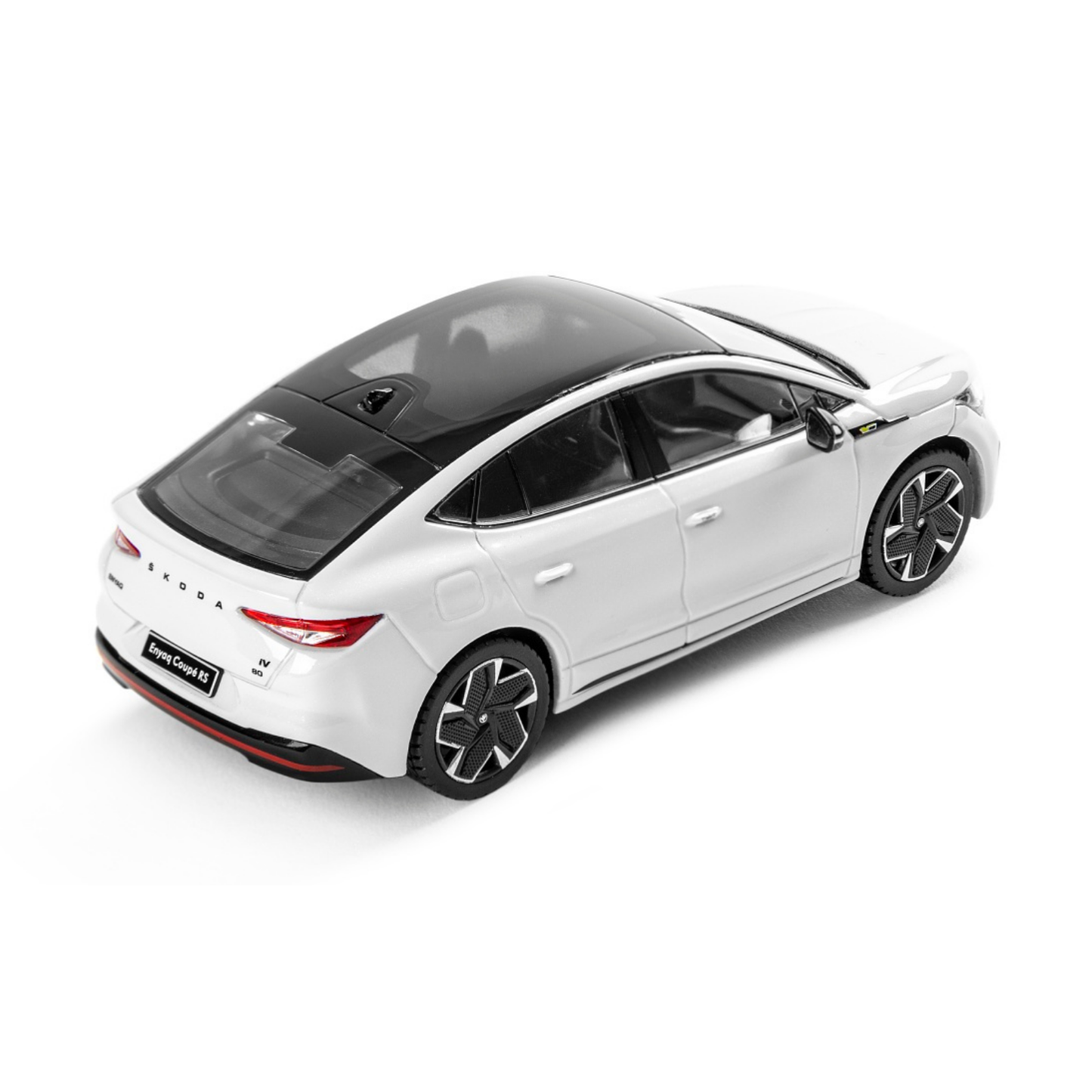 Skoda Moon White Enyaq Coupe Toy Car Model