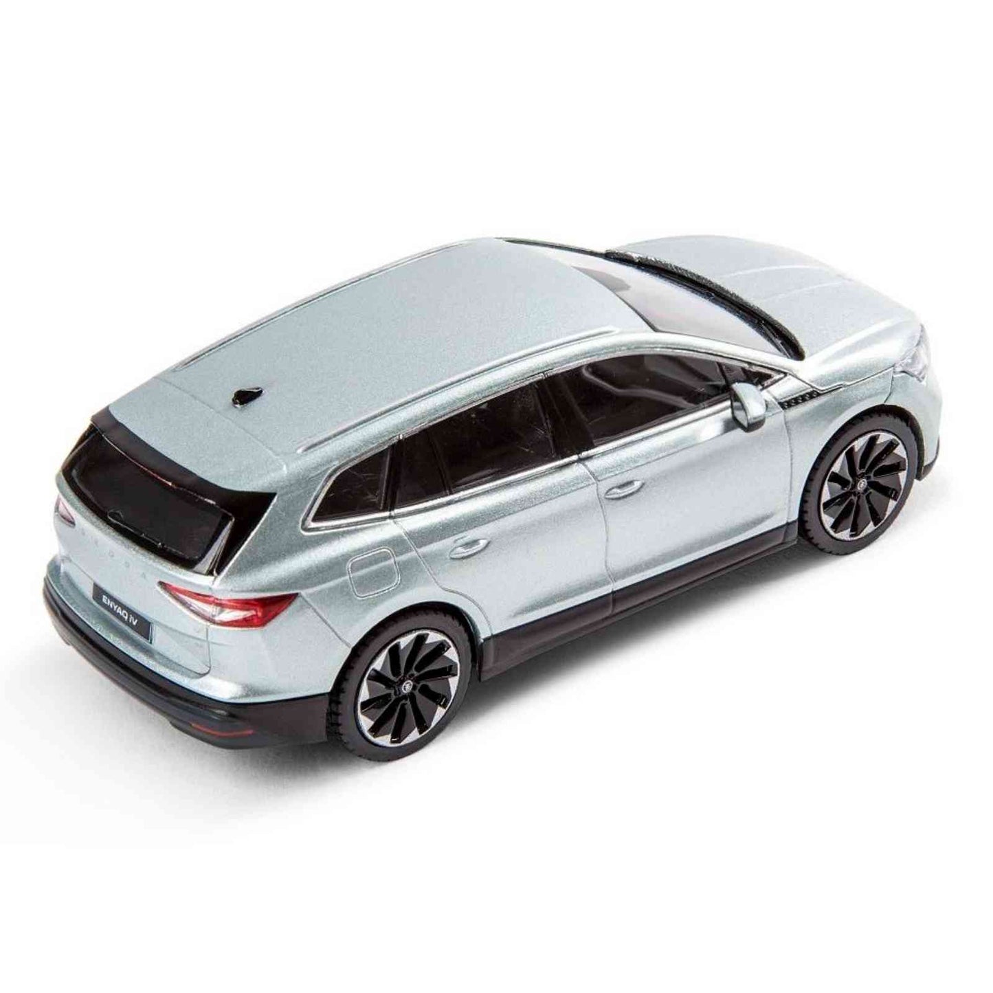 Skoda Arctic Silver Enyaq iV Toy Car Model