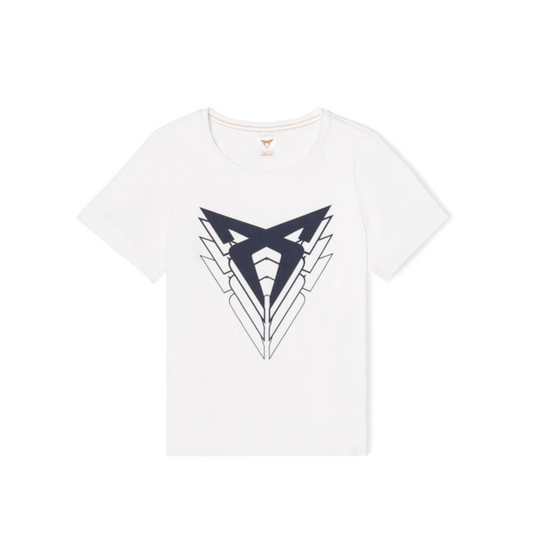[Pre-Order] CUPRA Big Logo Women's White Slim Fit T-Shirt