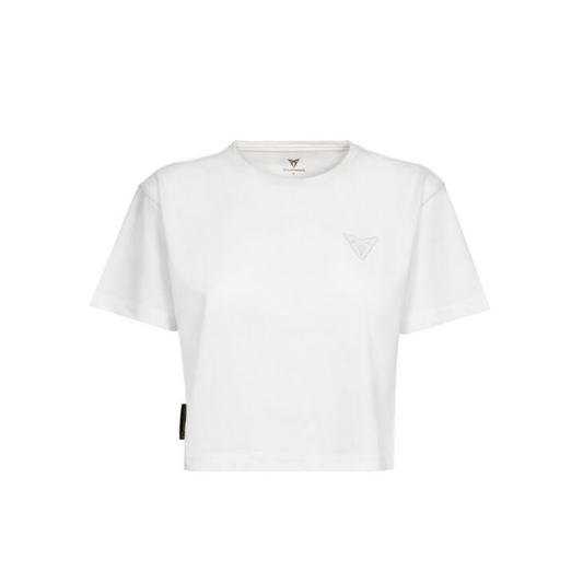 [Pre-Order] CUPRA Embossed Logo White Women's T-Shirt
