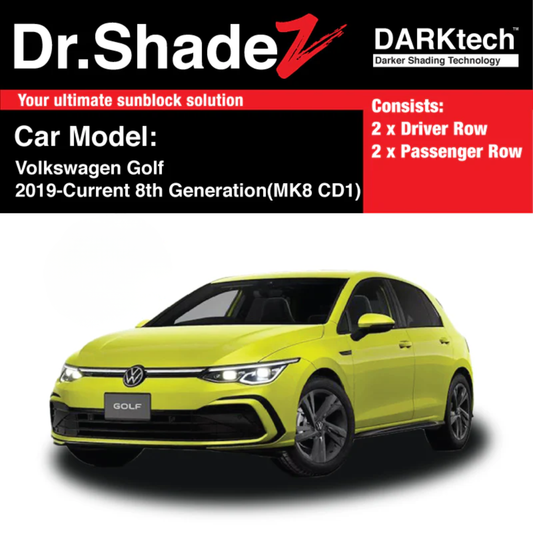 Volkswagen Golf MK8 (2019 - 2023) Sunshades