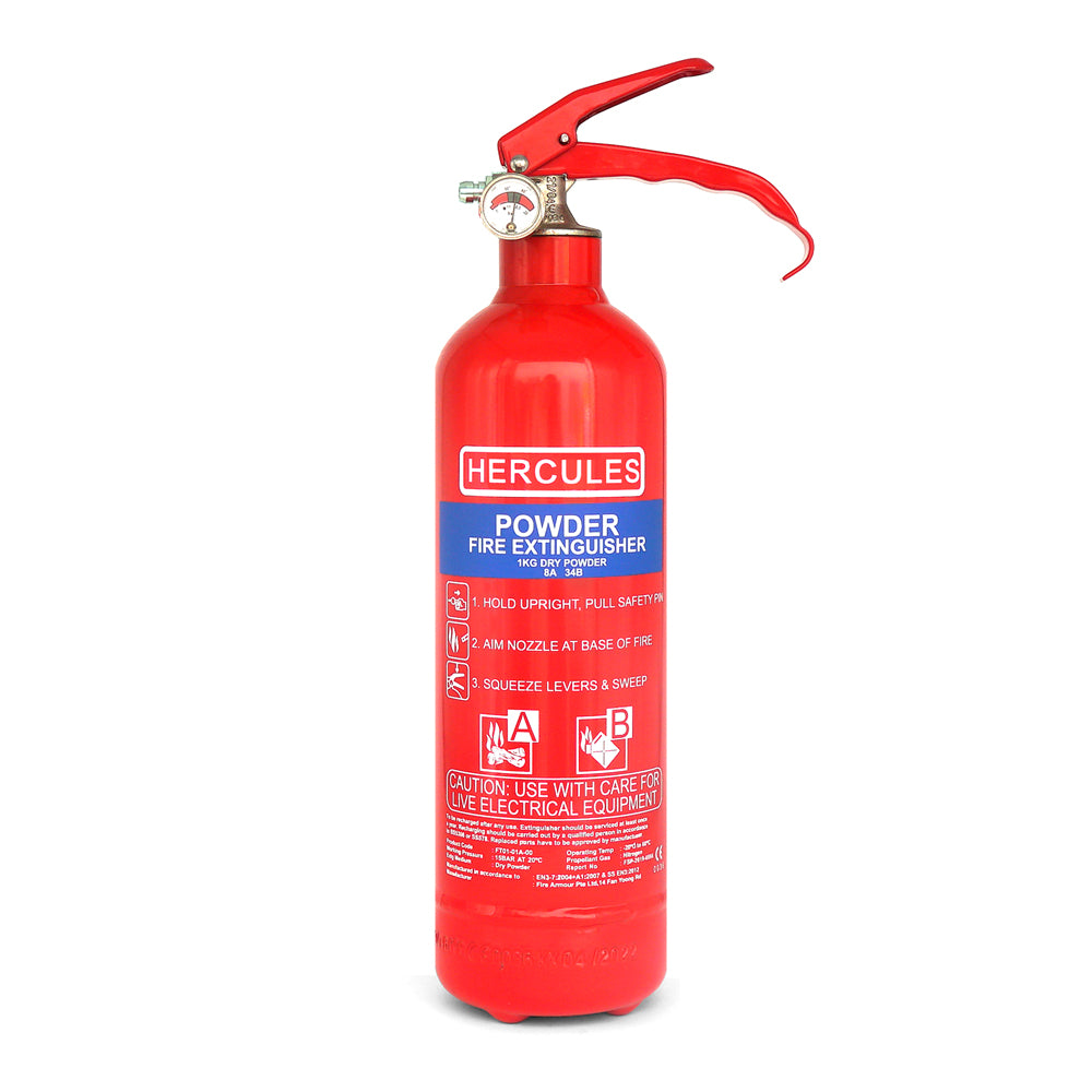 Hercules 1KG Dry Powder Fire Extinguisher