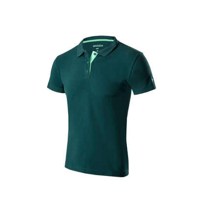Skoda Men's Emerald Green Polo Shirt